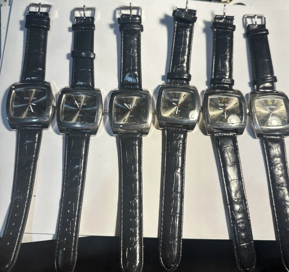 男式手表-批量 6 件“Stark”未测试-外观从未磨损-一个带全新 Batt — 第 1/4 张图片