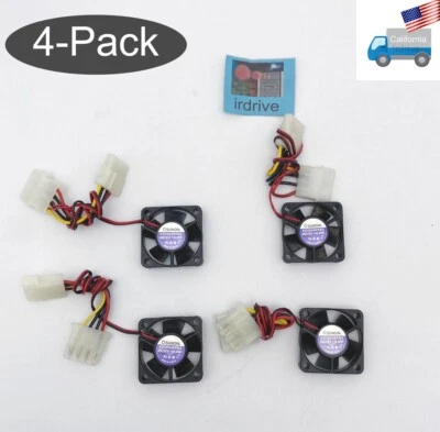 4-pack: Sunon KD1204PFB3 ZP CLE 40mm 4pin Molex 12V DC CPU/ PC Case Cooling Fans - Image 1 of 4