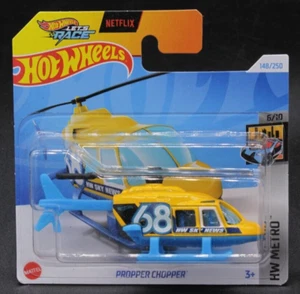 Hot Wheels Propper Chopper 148/250 HW Metro NETFLIX 6/10 Auto 1:64 2024 - Foto 1 di 2