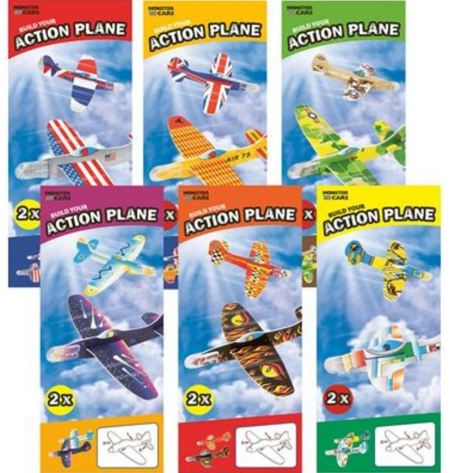 Depesche Monster Cars Build your Action Plane Gleitflugzeuge aus Styropor