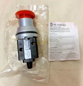 IMI Norgren Emergency Stop/ Twist Reset Switch 2-10 BAR 03M42802 - Picture 1 of 7
