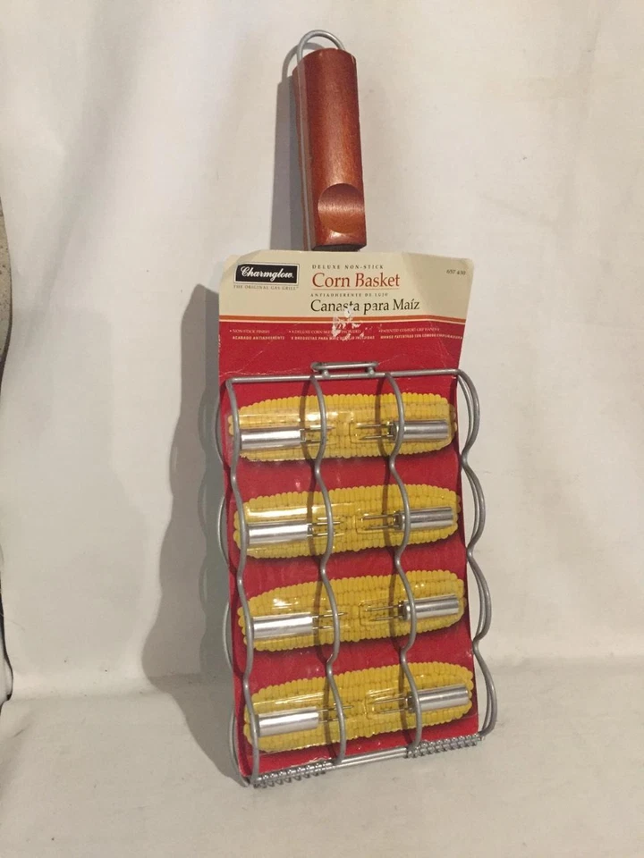 Charmglow BBQ Grill Grilling Campfire CORN ON THE COB Basket & skewers NEW - Image 1 of 1