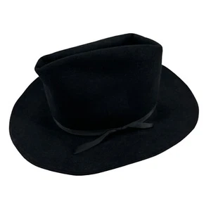 Vintage ROCKMOUNT Ranch Wear 100 % Wolle Mütze schwarz Large S960 - Bild 1 von 6