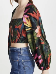 Mara Hoffman Women's Moon Top NWT Floral Crop Top 4 - Picture 1 of 12
