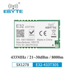 LoRa 433mhz SMD IPX Transceiver E32-433T30S 1W Long Range Wireless Module EBYTE - Picture 1 of 9
