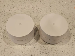 Google Nest Wifi AC-1304 Bundle 2-Pack MESH Router Wifi - No Cords - Tested - Picture 1 of 4