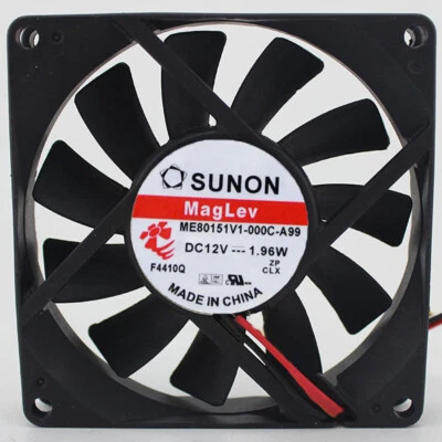 Sunon 8CM 8015 DC 12V ME80151V1-000C-A99 1.96W 2-line Cooling Fan - Image 1 of 3