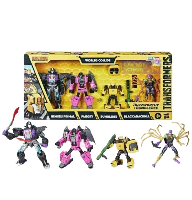 Hasbro Transformers Buzzworthy Bumblebee Worlds Collide 4-Figure Set