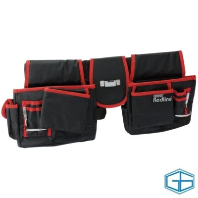 DRAPER REDLINE DOUBLE TOOL POUCH 16 POCKETS, STOCK NO: 67832