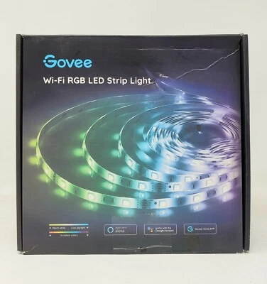 Smart LED Strip Lights Works with Alexa Govee APP Control 32.8ft WiFi  - Image 1 of 4