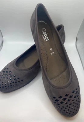 Gabor Pazifik Wedge Pump, Women's Beige Embellished -size US 9/made in Portugal Foto 1 de 4