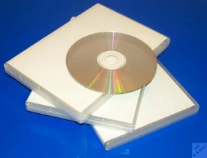3 Stück CD Organizer Buch-Box CD DVD transparent Regal Archiv _vg - Afbeelding 1 van 3