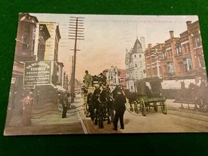 1908 Vancouver BC postal Granville St caballo y buggy días #2944 - Imagen 1 de 2