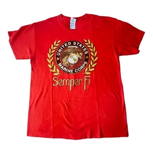 United States Marine Corps SEMPER FI  T Shirt Red As New  - Bild 1 von 11
