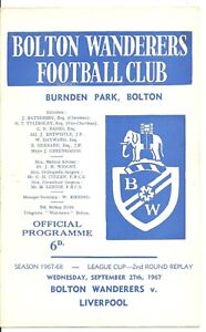 1967 Bolton Wanderers v Liverpool [League Cup]