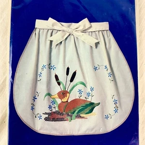 New Betsy Ross Needlecraft Mallard Hostess Apron Kit 12142 Duck Hunting - Picture 1 of 7