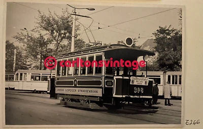 Museumswagen 308 Richard Wagner Straße Leipzig I historisches Straßenbahn Foto - Bild 1 von 2
