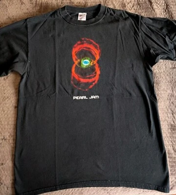 Camisa De Colección 2000 Pearl Jam Talla L Negra Gira Binaural Concierto Banda de Rock Foto 1 de 4