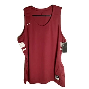 Nike Damen Dri-Fit Basketball Trikot Tanktop burgunderrot/weiß neu mit Etikett Größe 2XL $ 35 - Bild 1 von 6