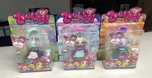 3 Talking Zoobles Spring To Life #381 Ramos #382 Everest #383 Sumo 2011 New - Picture 1 of 9
