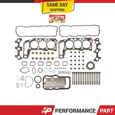 Juego completo de juntas pernos de cabeza para 05-09 Jeep Grand Cherokee Dodge Durango 3.7 SOHC Foto 1 de 4