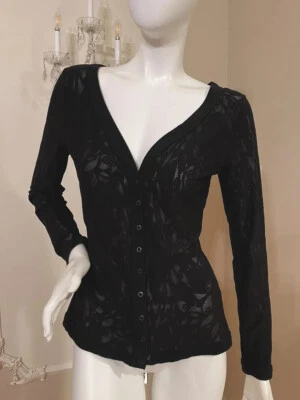 Tehen France  Gray Cardigan Top Made In France Size 4 NWT - Image 1 of 4