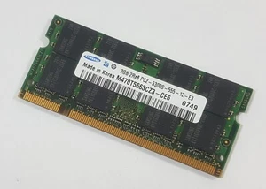 Memoria notebook 2 GB DDR2 PC2-5300S Samsung M470T5663CZ3-CE6 667 MHz - Foto 1 di 1