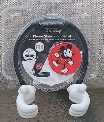 Soporte y calcomanía para teléfono celular Disney Mickey Mouse sostiene teléfono horizontal/vertical Foto 1 de 4