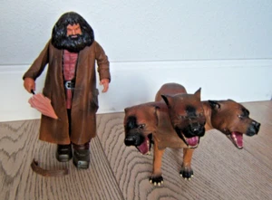 Harry Potter 9” Hagrid & Fluffy 3 head Action Figure Warner Bros. Mattel 2001 - Picture 1 of 9