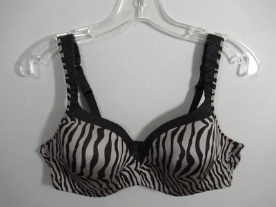 Playtex Secrets Balconette Animal Print Bra 40C Underwire Amazing Shape 4823 - Image 1 of 4
