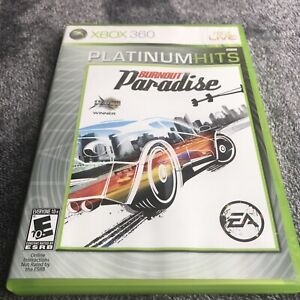 Burnout Paradise Platinum Hits Microsoft Xbox 360 Complete In Box Cib Manual