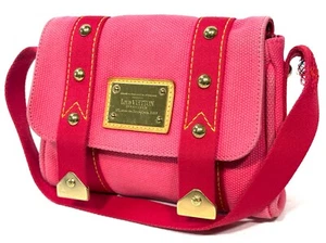 LOUIS VUITTON Antigua Sac Rabat Pink Shoulder Bag Canvas AUTH from Japan 206-2 - Picture 1 of 24