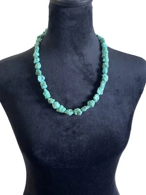 Collar Grueso Howlita Turquesa De Colección Bonita Matriz de Piedra en Pepitas Foto 1 de 4