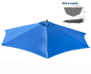 BELLRINO Umbrella Canopy Replacement for 9ft 5 Ribs Half Umbrella, Canopy ONLY - Picture 1 of 6