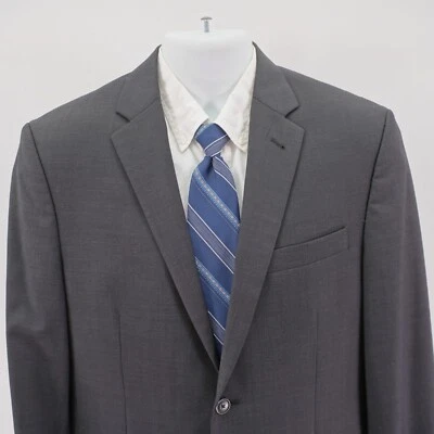 Joe Joseph Abboud Super 120s Lana Gris Ojo de Pájaro 2 Botones Traje Chaqueta 38S Etiqueta 40S Foto 1 de 4