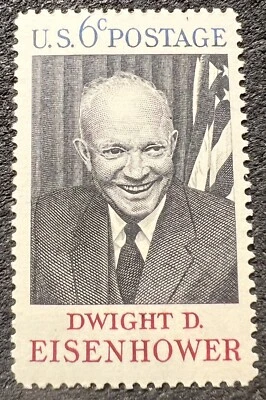 US SCOTT 1383 1969 DWIGHT D EISENHOWER 6 CENT STAMP MNH OG - Image 1 of 2