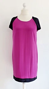 Coercion, Dress, Size M, Chest 38", Shift, Cerise, Pink, Lined, 100% Silk, New - Picture 1 of 8