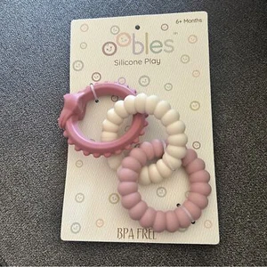 Oobles Blush Colored Silicone Teething Toy (New) - Picture 1 of 2