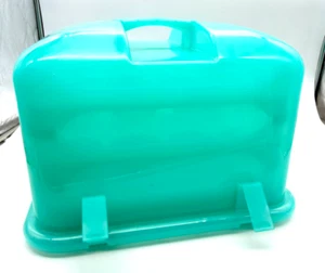 Large Cupcake Carrier Courier 36 Holder Blue Holds 3 Dozen Muffin Trays Original - Picture 1 of 14