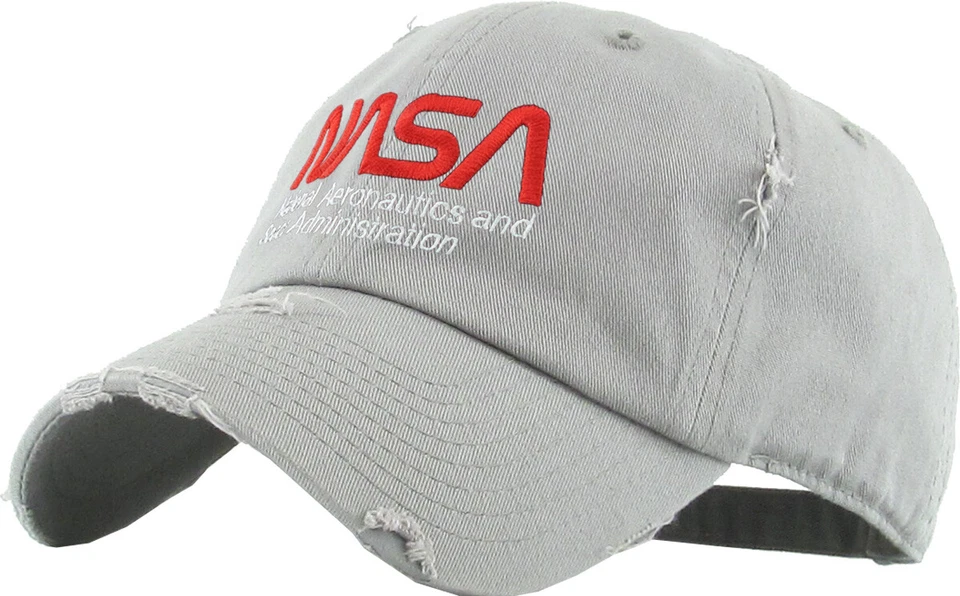 Nasa Embroidery Dad Hat Baseball Cap Unconstructed Cotton - Image 1 of 1