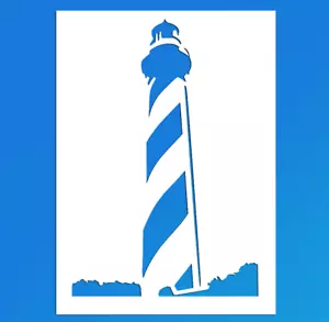 Lighthouse Reusable Stencil (Many Sizes) - Picture 1 of 1