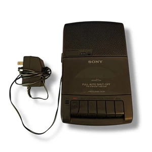 Sony TCM-929 Cassette Recorder w/ Adapter FULL AUTO SHUT-OFF Tested - Picture 1 of 8
