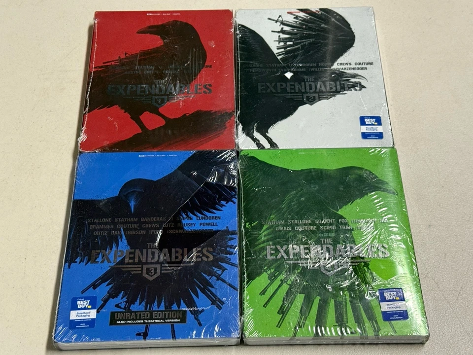 The Expendables Collection 1-4 Steelbooks - New - 4K UHD, Digital, Blu-Ray Foto 1 de 4