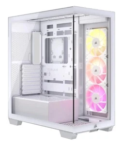 CORSAIR iCUE 3500X ARGB Mid-Tower PC Case- White - Afbeelding 1 van 14