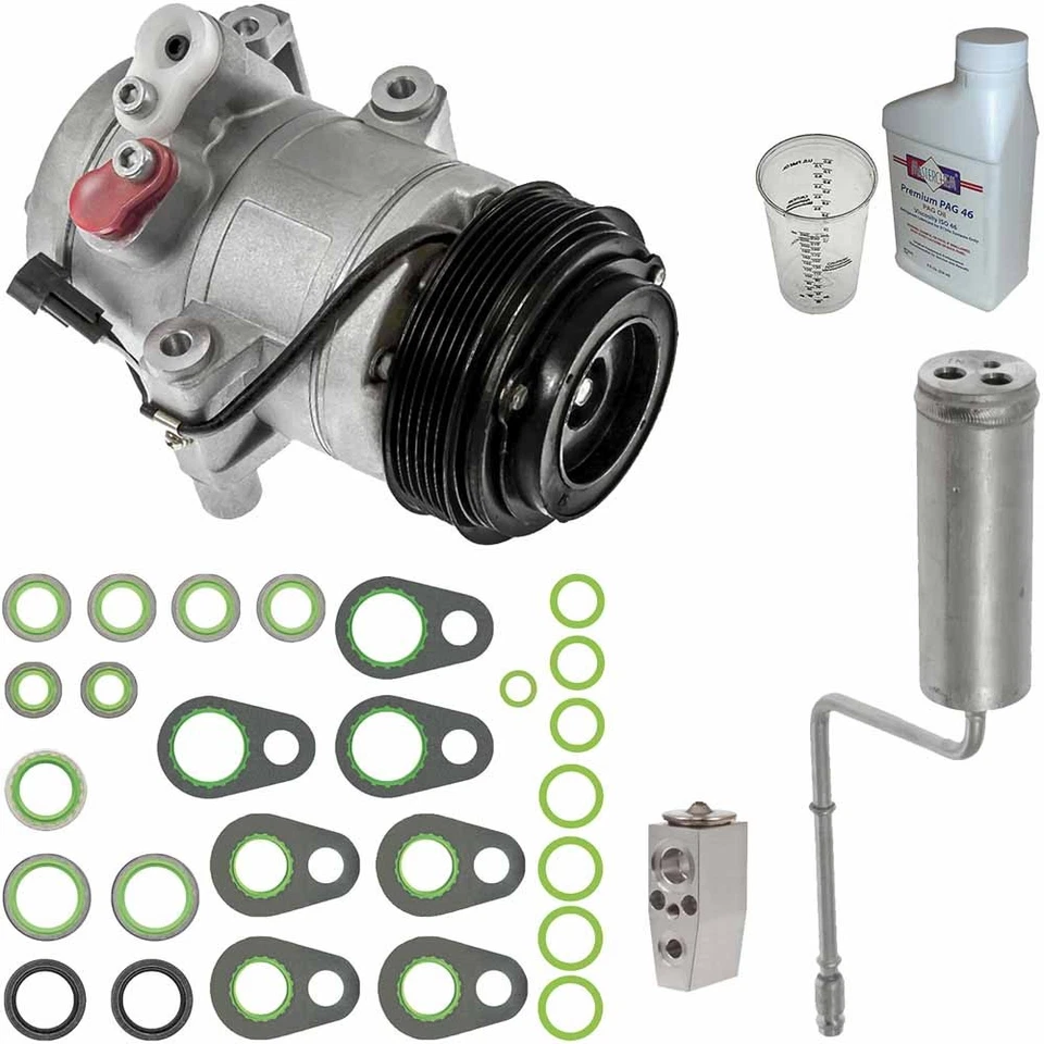 Compresor de aire acondicionado Omega con kit de reparación de aire acondicionado para Ford Focus 2008-2011 Foto 1 de 1