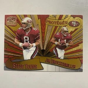 1997 Pacific Revolution Proteges #2 Steve Young Jim Druckenmiller Football NM - Picture 1 of 4