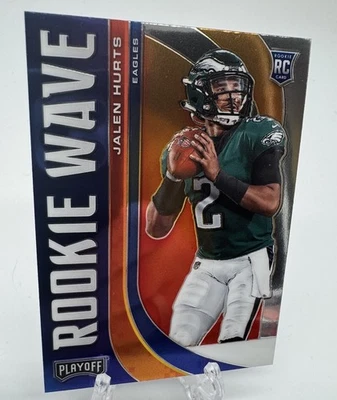 2020 Panini Playoff - Rookie Wave Jalen Hurts #RW-22 Red Prizm (RC) Eagles - Image 1 of 4