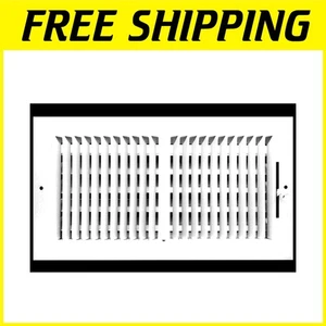 16x8 Air Supply Grille & Diffuser - White - Picture 1 of 11