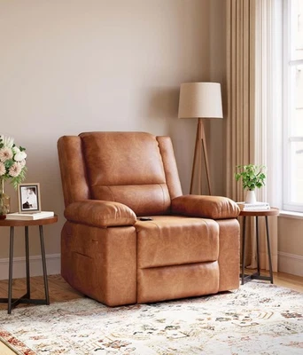 电动升降躺椅热按摩聚氨脂合成革电动升降躺椅老年人 — 第 1/4 张图片