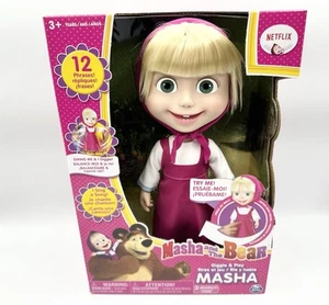 Masha And The Bear Giggle And Play 12 Inch Doll Sings Talks Netflix Spin Masters - Picture 1 of 8